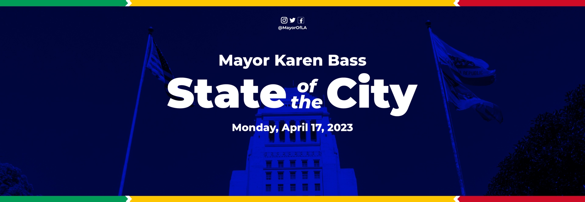 TONIGHT Mayor Bass to deliver first State of the City Address Mayor